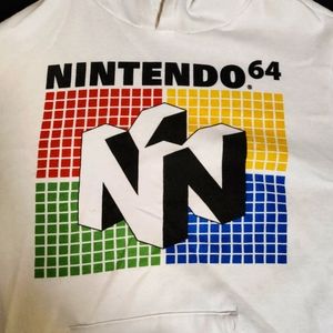 Nintendo 64 Official Large White Hoodie